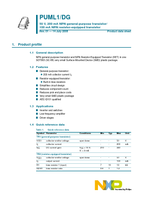 PUML1 Datasheet PDF NXP Semiconductors.