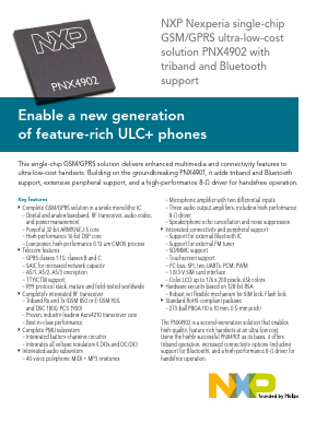 PNX4901 Datasheet PDF NXP Semiconductors.