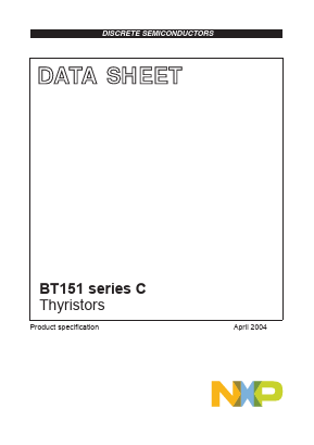 BT151-650C Datasheet PDF NXP Semiconductors.