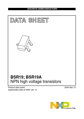 BSR19 Datasheet PDF NXP Semiconductors.