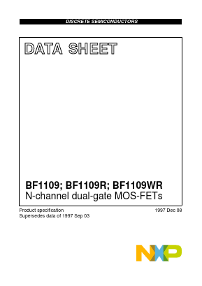 BF1109R Datasheet PDF NXP Semiconductors.
