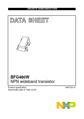 BFG480W Datasheet PDF NXP Semiconductors.