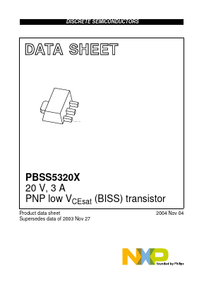 PBSS5320X Datasheet PDF NXP Semiconductors.