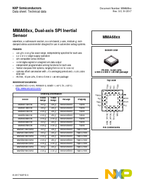 MMA6826BKCW Datasheet PDF NXP Semiconductors.
