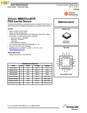 MMA5206AKWR2 Datasheet PDF NXP Semiconductors.