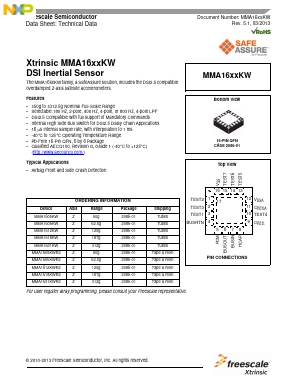MMA1618KW Datasheet PDF NXP Semiconductors.
