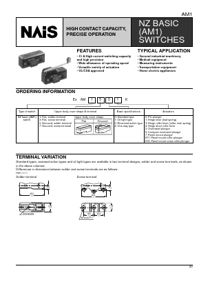 AM1743K Datasheet PDF Matsushita Electric Works