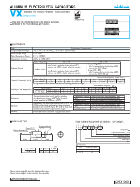 TVX2A331MCD Datasheet PDF Nichicon