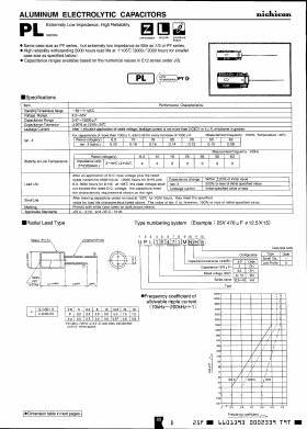 UPL1C471MHH6 Datasheet PDF Nichicon