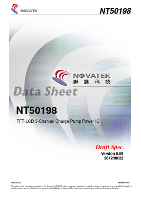 NT50198 Datasheet PDF Novatek Microelectronics