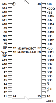 M28W160ECT70N1E Datasheet PDF Numonyx -> Micron