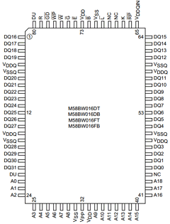 M58BW016DT7T3F Datasheet PDF Numonyx -> Micron