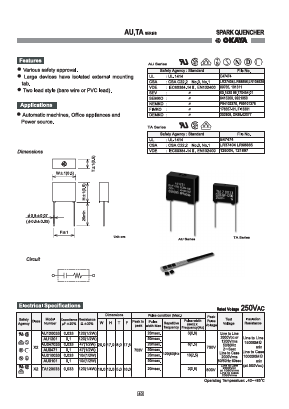 AU120033 Datasheet PDF Okaya Electric America, Inc.
