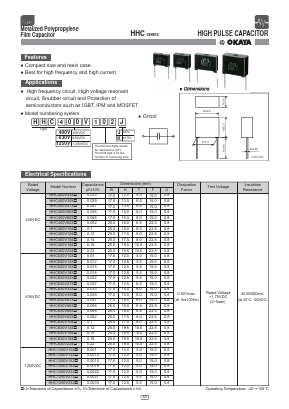 HHC630V473K Datasheet PDF Okaya Electric America, Inc.