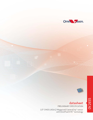 OV2655 Datasheet PDF OmniVision Technologies, Inc.