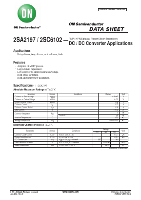 2SC6102 Datasheet PDF ON Semiconductor