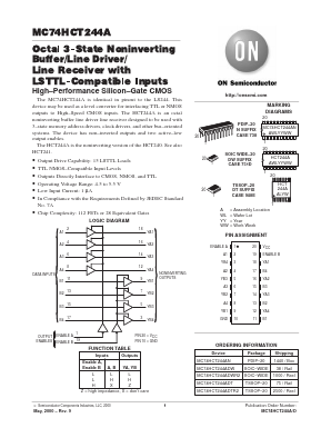 MC74HCT244AFL1 Datasheet PDF ON Semiconductor