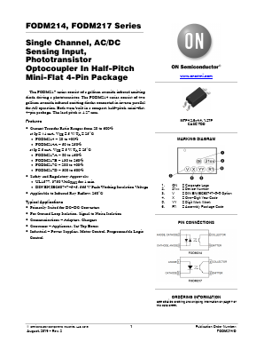 FODM217 Datasheet PDF ON Semiconductor