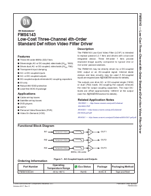 FMS6143CSX Datasheet PDF ON Semiconductor