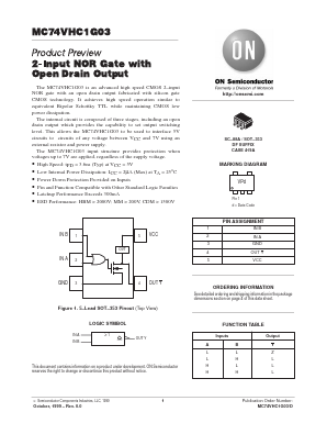 MC74VHC1G03 Datasheet PDF ON Semiconductor