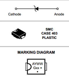 1SMC10AT3 Datasheet PDF ON Semiconductor