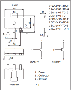 2SA1419S-TD-E Datasheet PDF ON Semiconductor