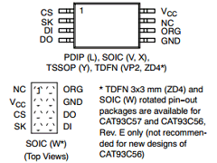CAT93C56VET3E Datasheet PDF ON Semiconductor