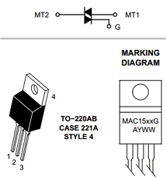 MAC1510 Datasheet PDF ON Semiconductor