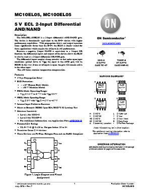 MC100EL05 Datasheet PDF ON Semiconductor