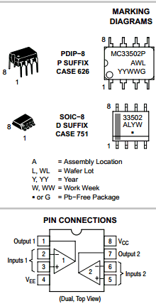 MC33502P Datasheet PDF ON Semiconductor