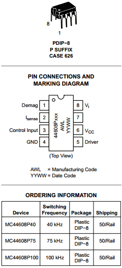 44608P40 Datasheet PDF ON Semiconductor