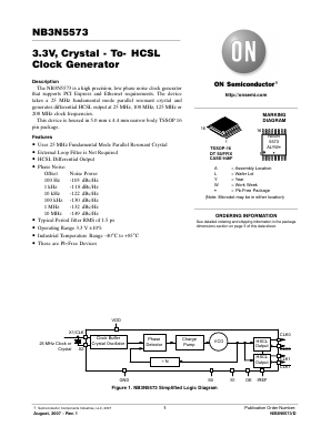 NB3N5573 Datasheet PDF ON Semiconductor