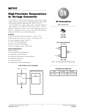 NCT47 Datasheet PDF ON Semiconductor