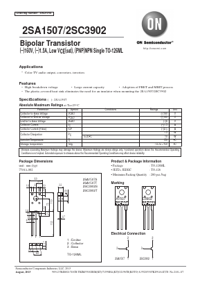 2SC3902T Datasheet PDF ON Semiconductor