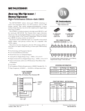 MC74LVX8051 Datasheet PDF ON Semiconductor