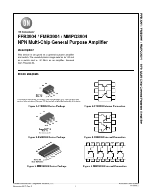 FMB3904 Datasheet PDF ON Semiconductor