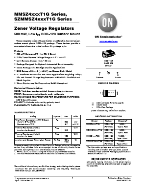MMSZ4699T1G Datasheet PDF ON Semiconductor