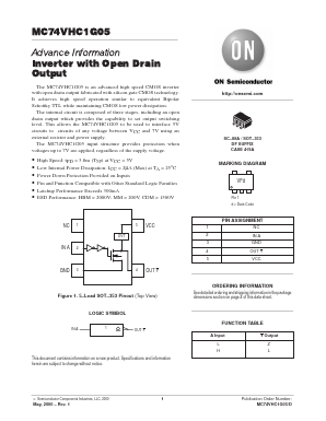 MC74VHC1G05 Datasheet PDF ON Semiconductor