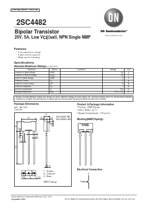2SC4482T-AN Datasheet PDF ON Semiconductor