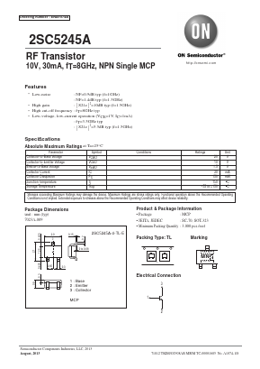 C5245A Datasheet PDF ON Semiconductor