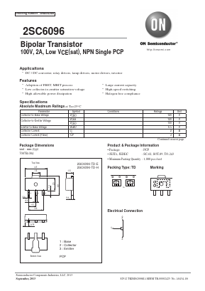 2SC6096-TD-H Datasheet PDF ON Semiconductor