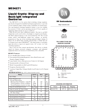 MC34271 Datasheet PDF ON Semiconductor
