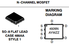 NTMFS4926NT3G Datasheet PDF ON Semiconductor