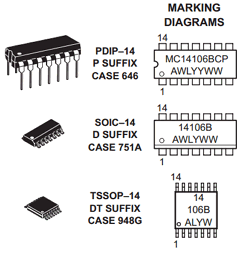 MC14106BDT Datasheet PDF ON Semiconductor