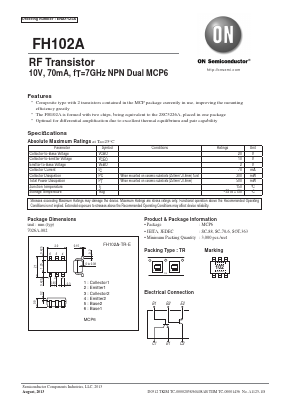 FH102A-TR-E Datasheet PDF ON Semiconductor