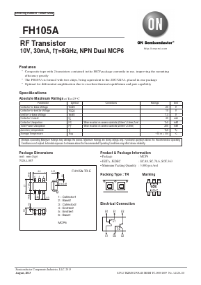 FH105A Datasheet PDF ON Semiconductor