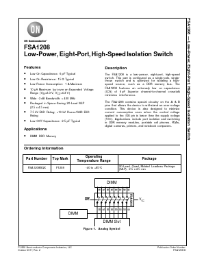 FSA1208 Datasheet PDF ON Semiconductor