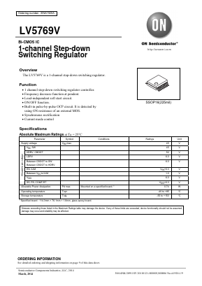 LV5769VZ-MPB-E Datasheet PDF ON Semiconductor