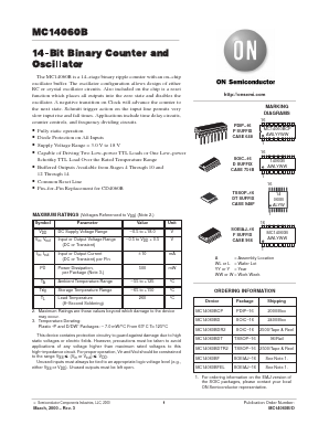 MC14060B Datasheet PDF ON Semiconductor