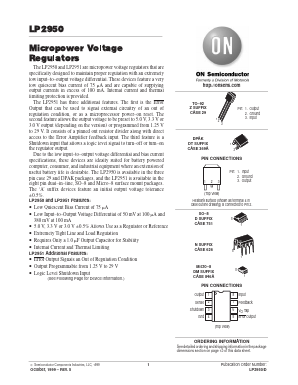 LP2951CDM-3.0R2 Datasheet PDF ON Semiconductor